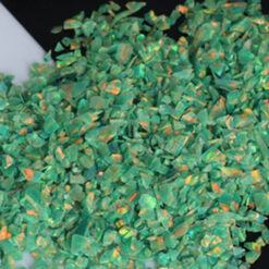 OP21 Green Olive Crushed Opal Rough