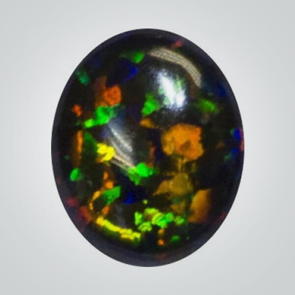Lab Created Jelly Opal, OP525 Black 4