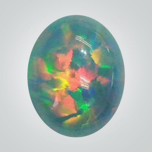 Synthetic Gemstones Jelly Opal, OP536 Multi Baby Green