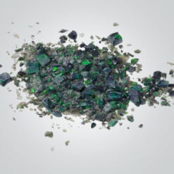 OP709 Black Opal with Green Fire Crushed Opal Rough