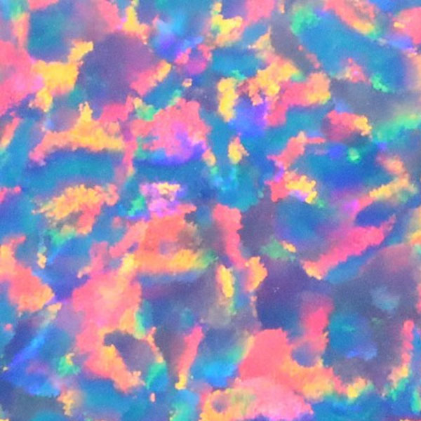 Lab Created Gilson Opal, OP714 Blue Opal with Red Fire