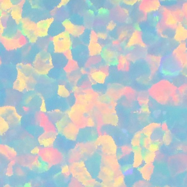 Synthetic Gemstones Gilson Opal, OP704 White Opal with Red Fire