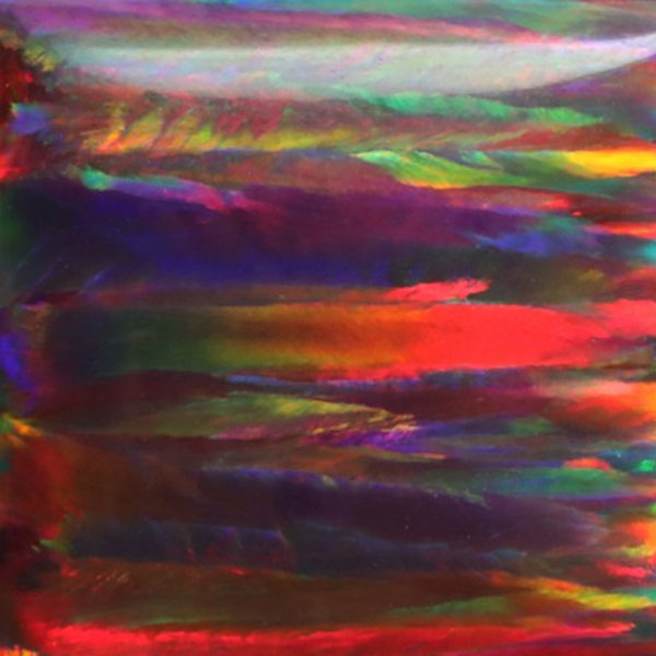 Lab Created Bello Opal Striped Pattern, OP15-B Black Cherry