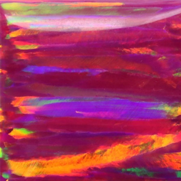 Synthetic Gemstones Bello Opal Striped Pattern, OP23-B Carmine