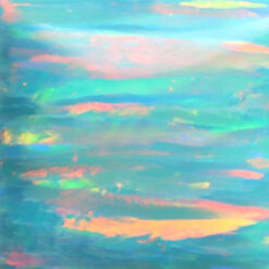 Lab Created Bello Opal Striped Pattern, OP03-B Moon Yellow