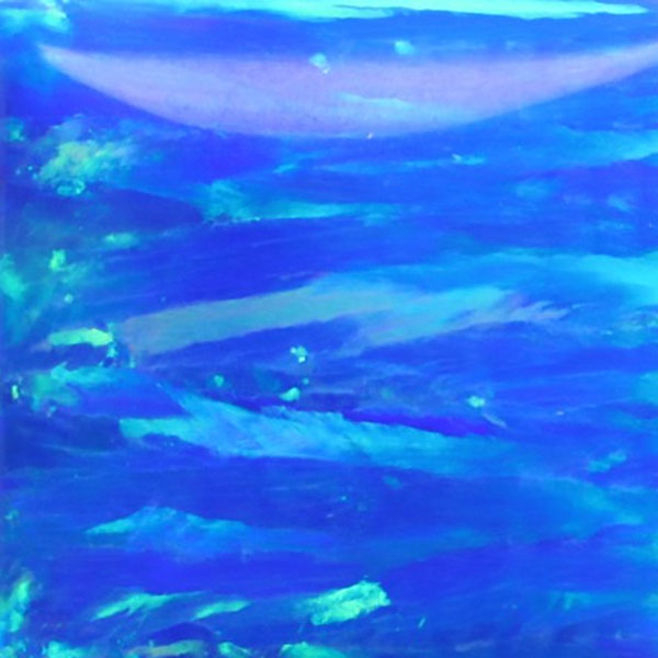 Synthetic Gemstones Bello Opal Striped Pattern, OP05-B Blue Pacific