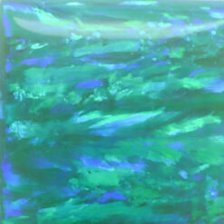 Lab Created Bello Opal Striped Pattern, OP62-B Jungle Green