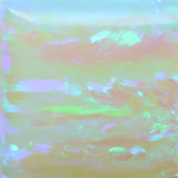 Lab Created Bello Opal Striped Pattern, OP64-B Vanilla