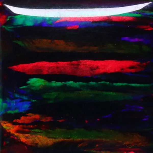 Synthetic Gemstones Bello Opal Striped Pattern, OP71-B Black Opal