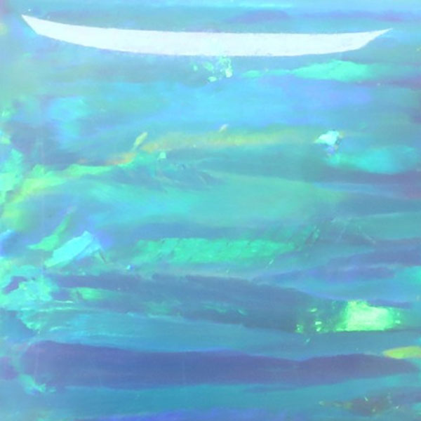 Synthetic Gemstones Bello Opal Striped Pattern, OP72-B Mint Green