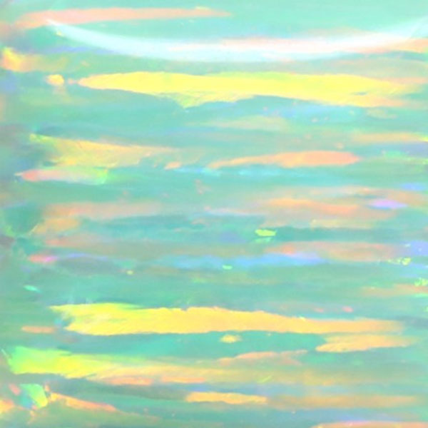 Synthetic Gemstones Bello Opal Striped Pattern, OP82-B Green Apple