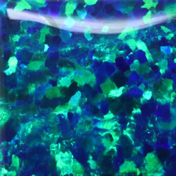 Synthetic Gemstones Bello Opal Dotted Pattern, OP13-A Peacock