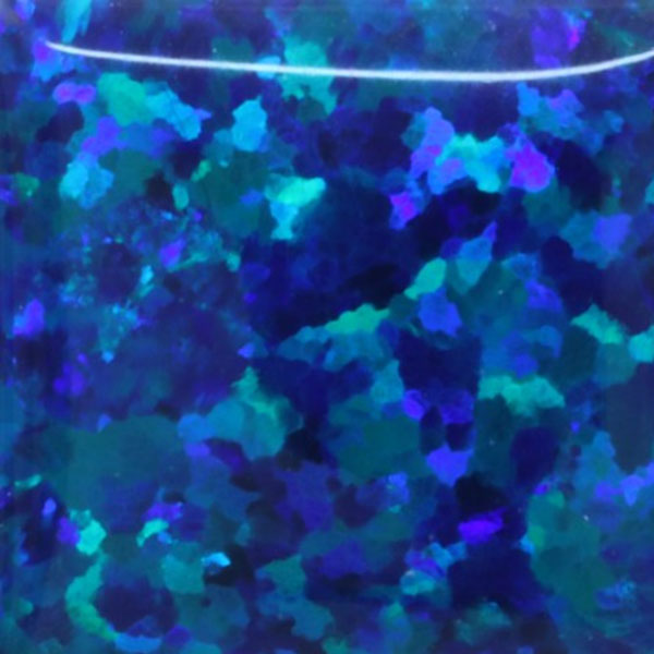 Lab Created Bello Opal Dotted Pattern, OP14-A Ocean Blue