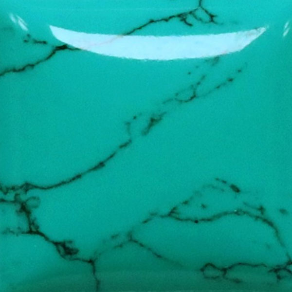 Synthetic Gemstones Turquoise Green with Web STURJ
