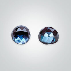Synthetic Gemstones Pulled Czochralski Alexandrite (Color Change), Round Rose cut