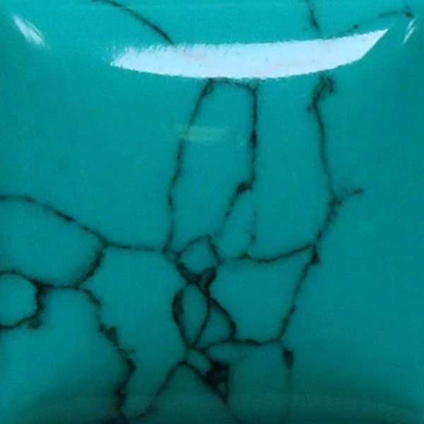 Lab Created Turquoise Green with Web STURJ1