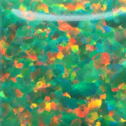 Lab Created Bello Opal Dotted Pattern, OP21-A Green Olive