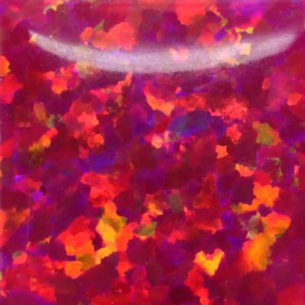 Lab Created Bello Opal Dotted Pattern, OP23-A Carmine