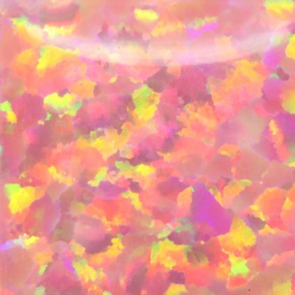 Lab Created Bello Opal Dotted Pattern, OP24-A Salmon Pink