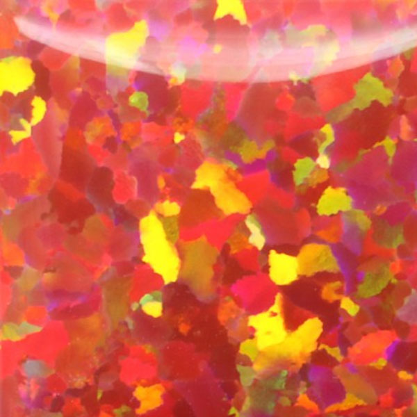 Synthetic Gemstones Bello Opal Dotted Pattern, OP25-A Alizarin Crimson