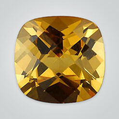 Lab Created Citrine Quartz, Cushion Checkerboard