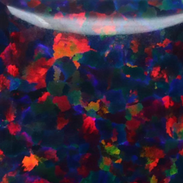 Synthetic Gemstones Bello Opal Dotted Pattern, OP33-A Black Opal (3)