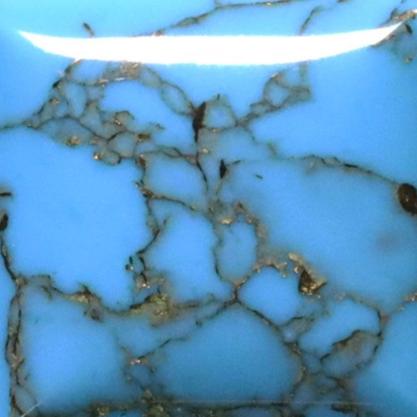 Synthetic Gemstones Turquoise with Gold web STURGK3