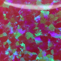 Lab Created Bello Opal Dotted Pattern, OP49-A Red Wine