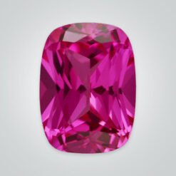 Synthetic Gemstones Pulled Pink Tourmaline, Elongated Cushion