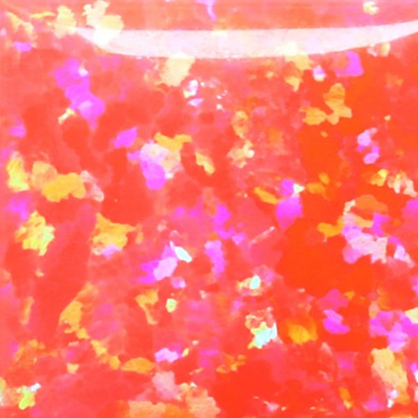 Lab Created Bello Opal Dotted Pattern, OP57-A Brink Pink