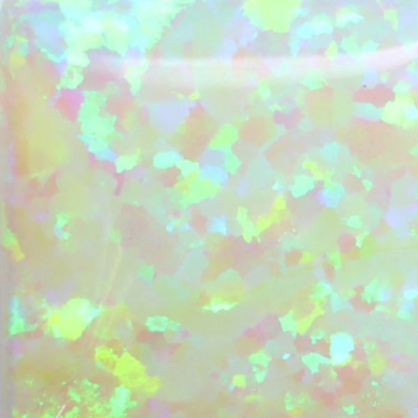 Lab Created Bello Opal Dotted Pattern, OP65-A Cream Soda