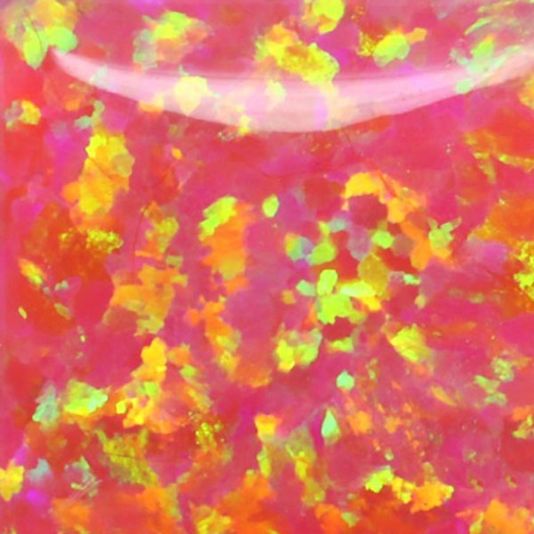 Synthetic Gemstones Bello Opal Dotted Pattern, OP07-A Deep Sea Coral