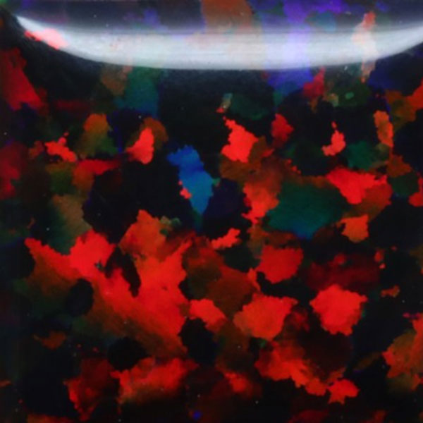 Lab Created Bello Opal Dotted Pattern, OP71-A Black Opal