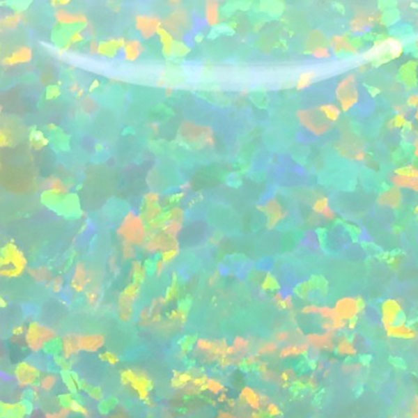 Synthetic Gemstones Bello Opal Dotted Pattern, OP82-A Green Apple