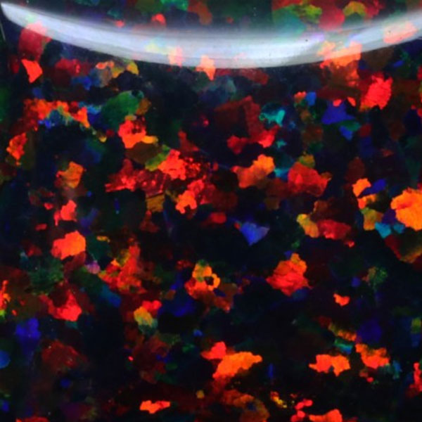 Synthetic Gemstones Bello Opal Dotted Pattern, OP89-A Black Opal (7)