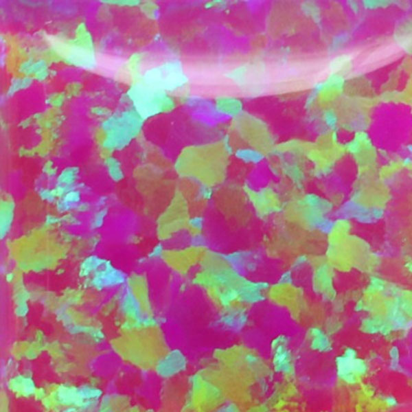 Lab Created Bello Opal Dotted Pattern, OP09-A Magenta