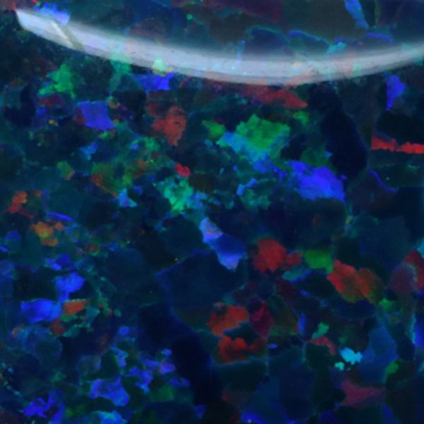 Synthetic Gemstones Bello Opal Dotted Pattern, OP91-A Night Indigo