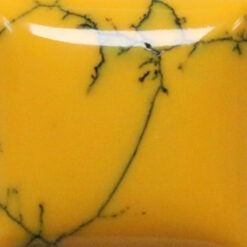 Synthetic Gemstones Coral Lemon with Black web LEMCW2