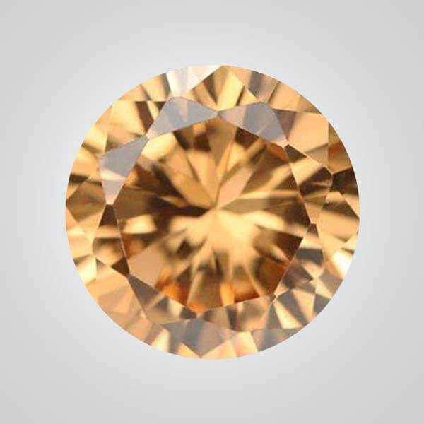 Cubic Zirconia, Champagne 6A Round