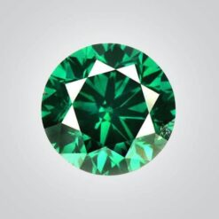 Cubic Zirconia, Emerald Green 6A Round