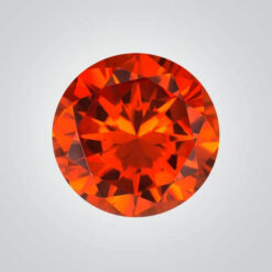 Cubic Zirconia, Orange 6A Round