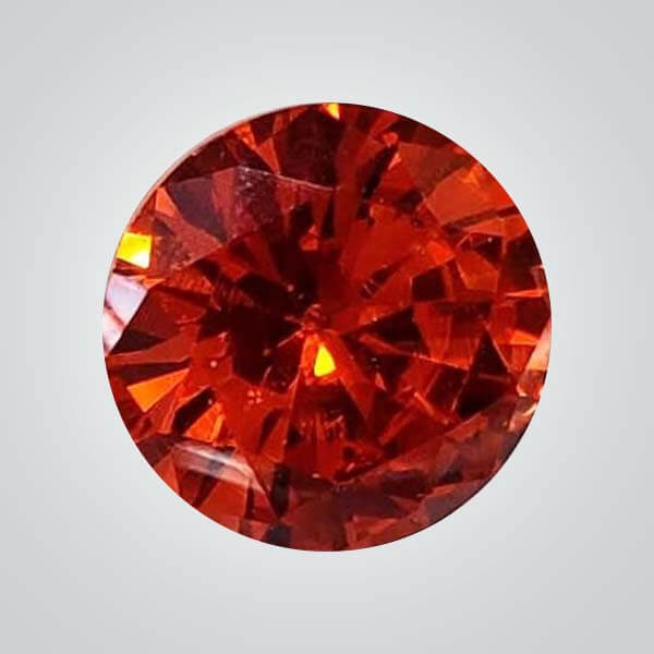 Cubic Zirconia, Red 6A Round