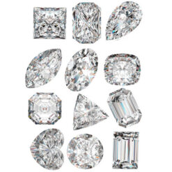 Cubic Zirconia White Diamond 6A Sample kit