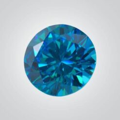 Cubic Zirconia, Swiss Blue Topaz 6A Round