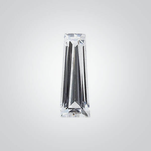 Cubic Zirconia White Diamond 6A, Tappered Baguette