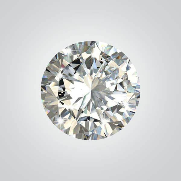 Cubic Zirconia, Yellowish White 6A Round