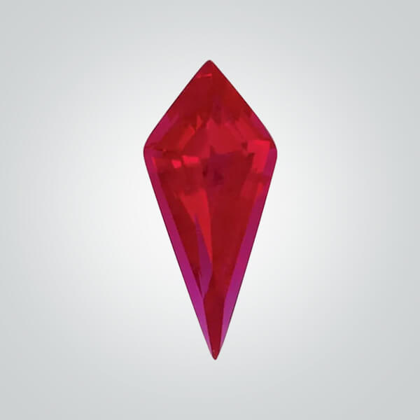 Lab Created Dark Ruby# 7, Shield
