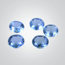 Cubic Zirconia Blue Topaz, Oval