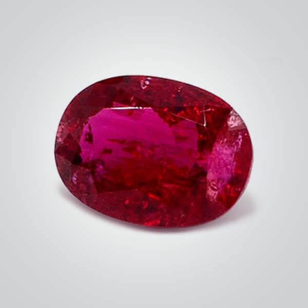 Hydrothermal/Pulled Czochralski Rubellite, Oval