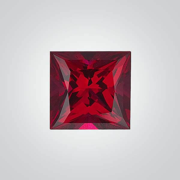 Hydrothermal/Pulled Czochralski Ruby, Square